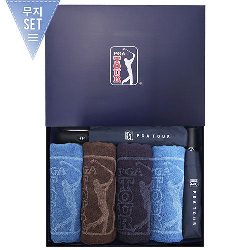 PGA 3단70 완전자동+3단7K 완전자동 무지+170g죽사타올4P 세트