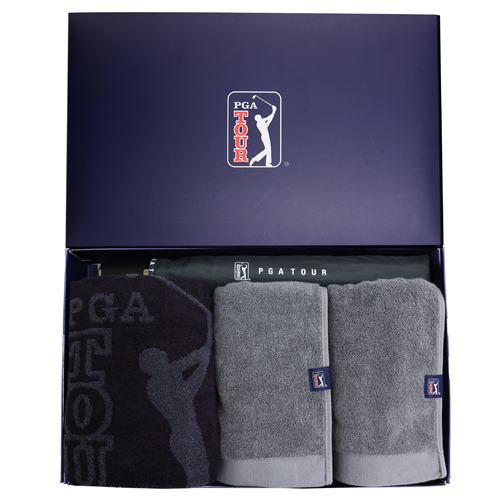 PGA 2단자동 로고바+죽사바스+260g 코마사타올 2P세트(대)