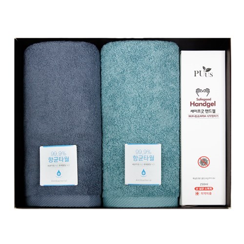 송월 S-케어 선물세트(항균 150g 타올 2p + 세이프굿 핸드겔 손소