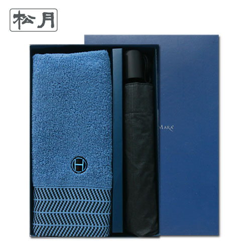 송월 타올우산선물세트(어로우150g 1+CM 3단 엠보체크1)