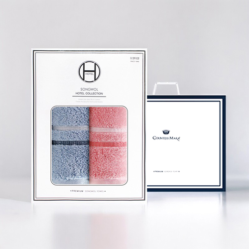 [송월타올] 호텔수건 루시아 180g 2p 선물세트(쇼핑백) 기념수건 답