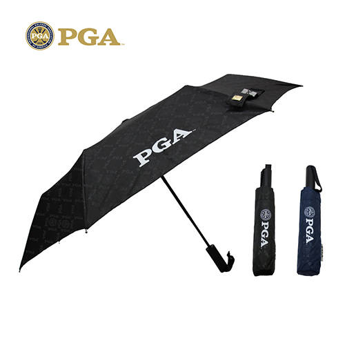 PGA 3단 엠보 완전자동우산