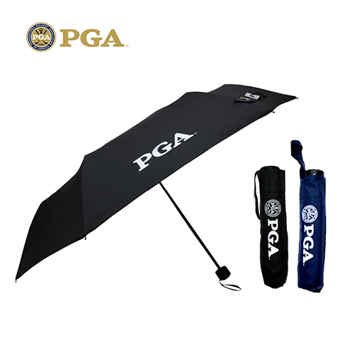 PGA 3단 무지 수동우산