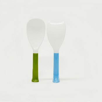 밥알이 붙지않는 세우는 주걱