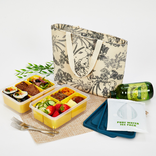 테디베어 쿨러백 세트 (휴대용)