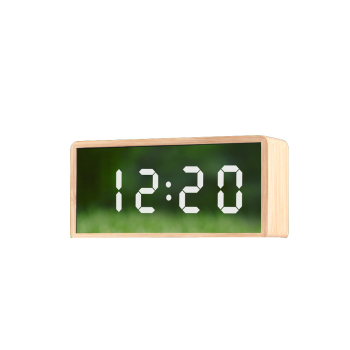 코비 대나무 거울 LED 알람시계 BL20