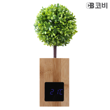 코비 대나무 LED 알람시계 BL60