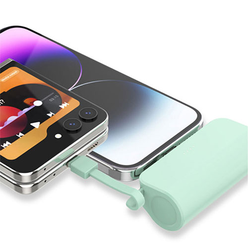 힙스터 2in1 일체형 보조배터리 5000mAh