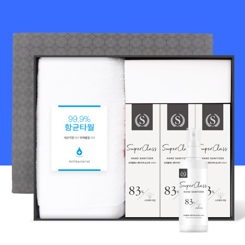 코로나 생활안심세트 V103 (항균타올1P + 손소독제100ml 3P)