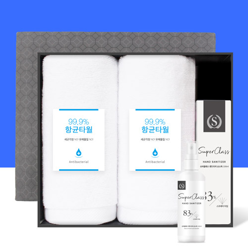 코로나 생활안심세트 V102 (항균타올2P + 손소독제100ml 1P)