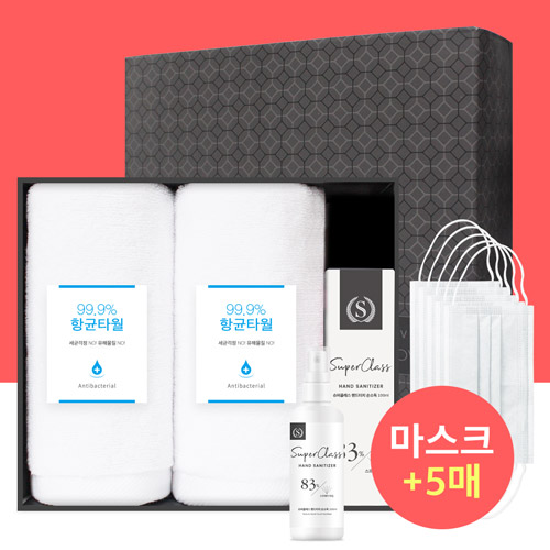 코로나 생활안심세트 VM102 (항균타올2P+손소독제100ml 1P +