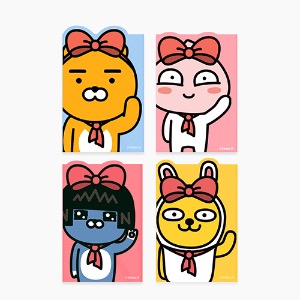[카카오프렌즈] 4단 점착메모지 (리본테마)