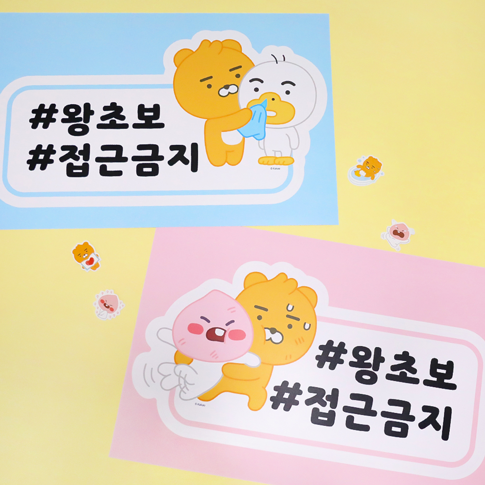 [카카오프렌즈] 리틀프렌즈 차량 스티커
