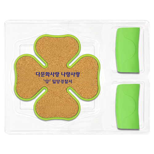 크로바 콜크 냄비받침+주방집게