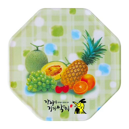 팔각멜라민냄비받침(열대과일)