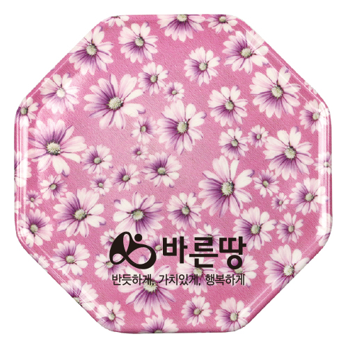 팔각멜라민냄비받침(국화)
