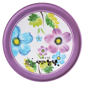 원형 멜라민냄비받침(코스모스)