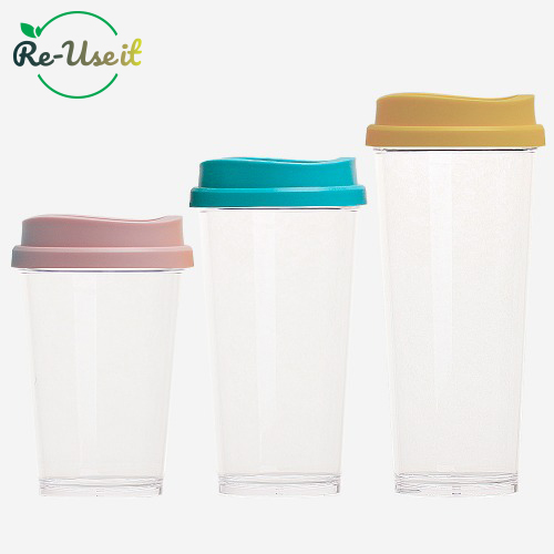 [보틀로만] 리유저블 투명 포시즌 (에코젠) 355ml / 473ml / 591ml