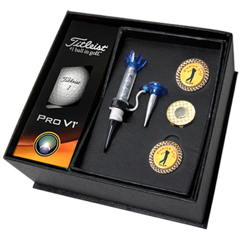 [G012-1] 타이틀리스트 Pro V1 3구+순금볼마커(2p)+마그넷티