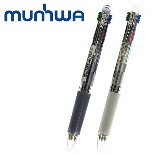 문화 4색볼펜 에스 0.7mm
