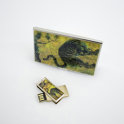 자개 USB + 명함케이스 2종세트 (신수문양)