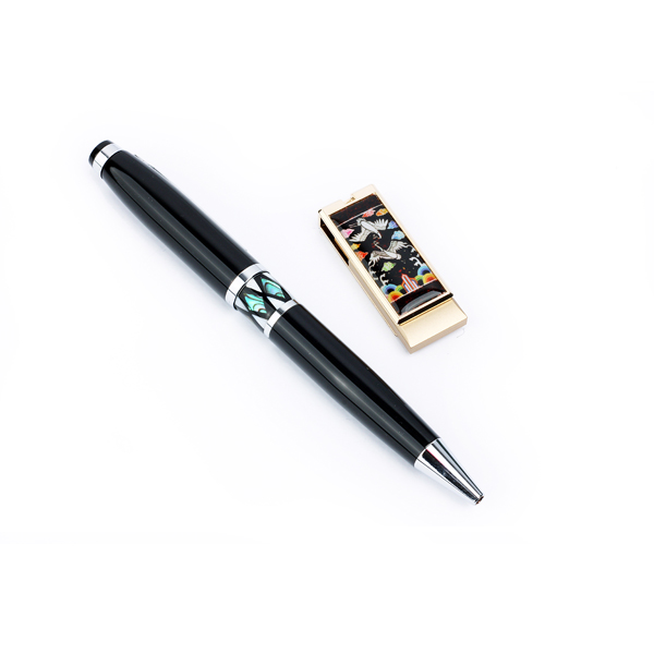 USB자개볼펜2종세트(흉배적)-(8G~32G)