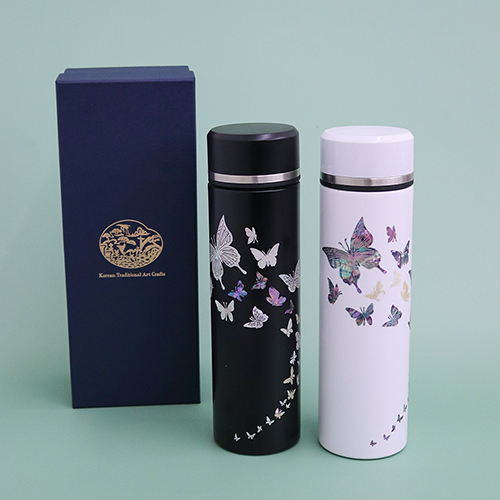 나빌레라 고급 316 자개텀블러 500ml (나비2)