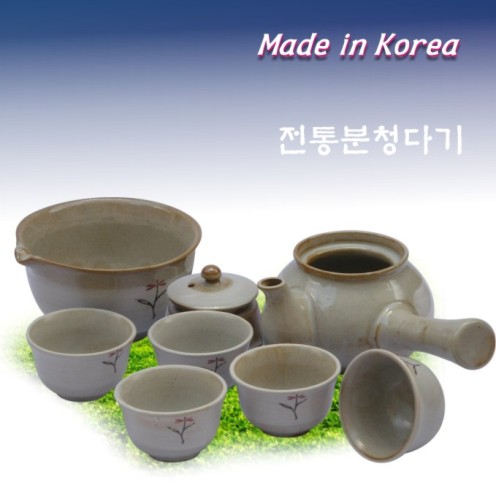 분청꽃 5인다기 8P