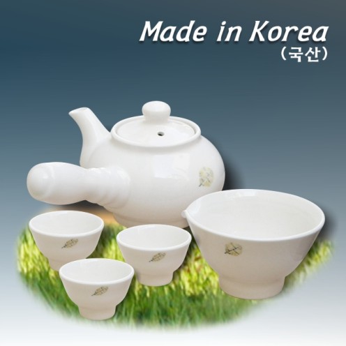 백자잎 3인다기 6P
