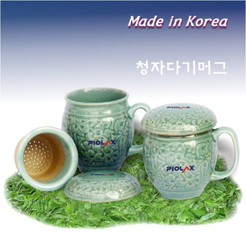 당초항아리다기머그 6p