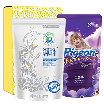 친환경 아름다운주방세제300리필 피죤 2종