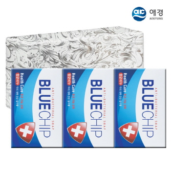 항균 블루칩비누3P 선물포장무료