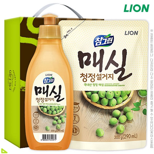 친환경 참그린매실300용기 매실300리필 2종