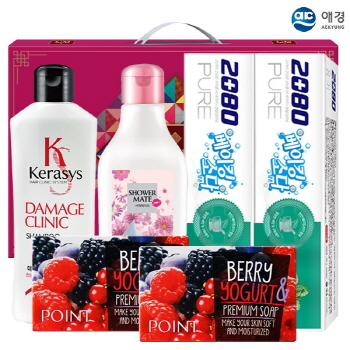 케라시스샴푸 샤워메이트 포인트베리비누2P 베이킹소다치약90g2P 6종