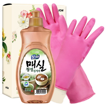 친환경 참그린매실500용기 고무장갑32cm 2종
