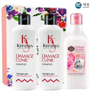 케라시스샴푸2P 샤워메이트 3종