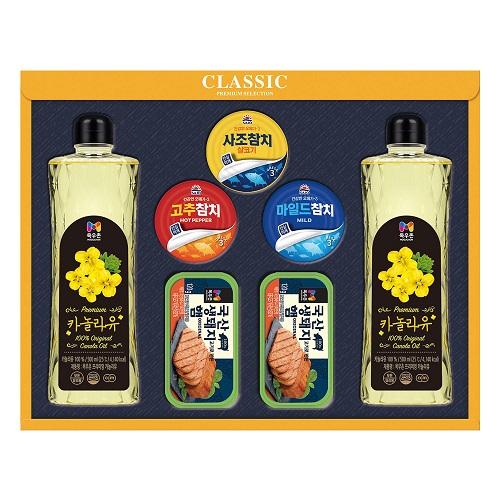 햄복합 30호 카놀라유 사조참치 목우촌햄 선물세트 (쇼핑백증정)