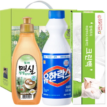 친환경 참그린매실300용기 유한락스 크린백 3종