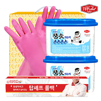 롤백100매 고무장갑32cm 참숯제습제2P 4종