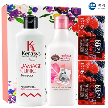 케라시스샴푸 샤워메이트 포인트베리비누2P 4종