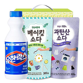 유한락스 베이킹소다300리필 과탄산표백제 3종