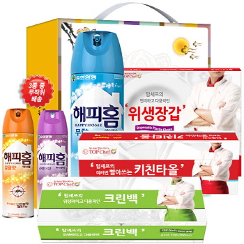 해피홈 빨아쓰는키친타올 정사각위생장갑 크린백 4종