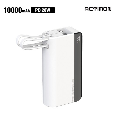 엑티몬 20W고속미니보조배터리10000mAh(C+8 P