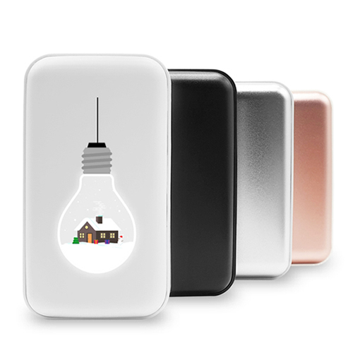 네모 양면형 손난로 보조배터리 6000mAh PD충전지원