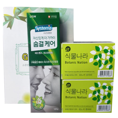 숨결케어치약+식물나라비누 3종세트