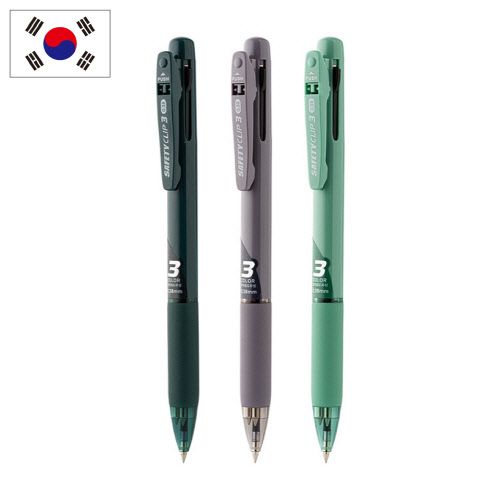 마이펜 세이프티클립 3색볼펜 (0.38mm)