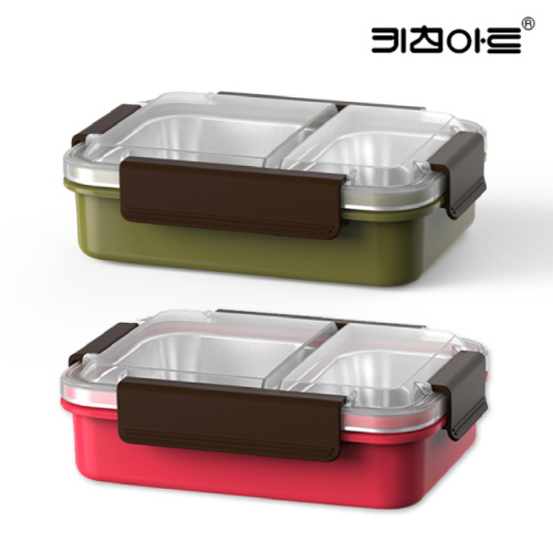 키친아트 라팔 스테인리스 칸칸 밀폐 도시락 (그린)