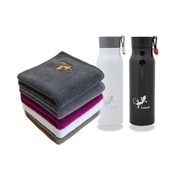 리자드 타올 170g + 보온병350ml 세트