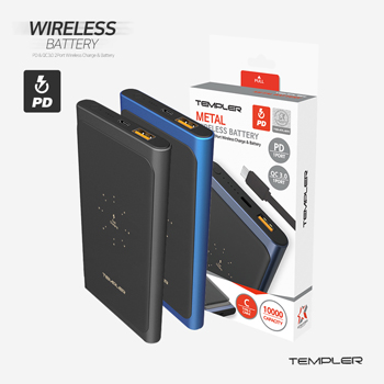 템플러 PD 무선충전 10000mAh QC3.0 보조배터리
