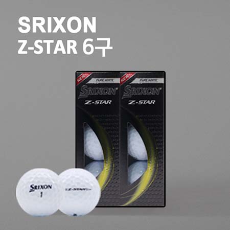 New 스릭슨 Z star 6구(3pc) 스릭슨 골프공